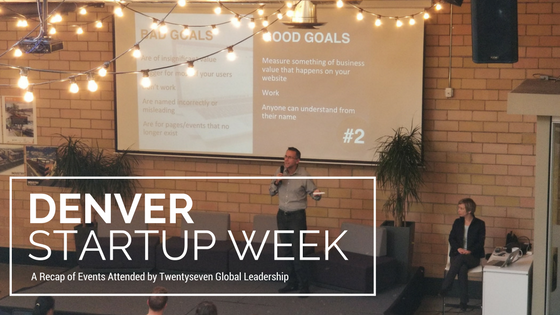 27Global gives a presentation during Denver Startup Week 2017