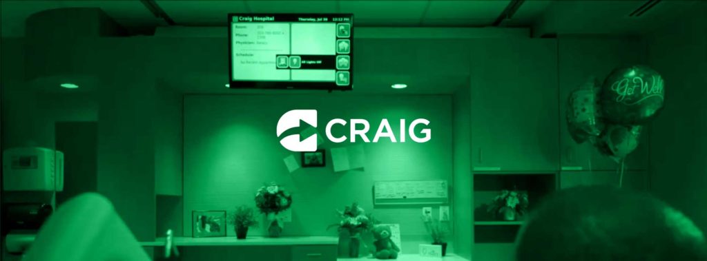 Craig Hospital patient room with adaptive technology